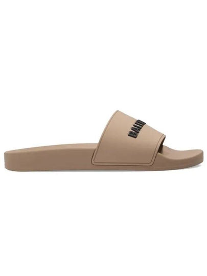 Logo Slides Slippers Beige - BALENCIAGA - BALAAN 2