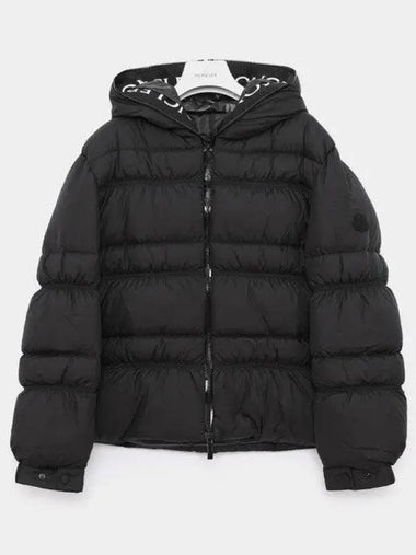 YSER patch logo hooded padded women s jacket 1A00024 596IU 999 271420 1044026 - MONCLER - BALAAN 1