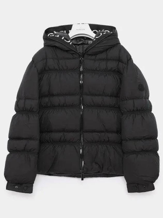 YSER patch logo hooded padded women s jacket 1A00024 596IU 999 1044026 - MONCLER - BALAAN 1