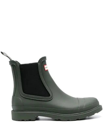 Men's Command Chelsea Rain Boots Dark Olive - HUNTER - BALAAN 1