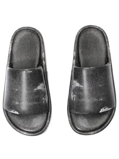 Rise Platform Slide Leather Slippers Black - BALENCIAGA - BALAAN 2