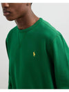 Embroidered Logo Pony Crew Neck Sweatshirt Green - POLO RALPH LAUREN - BALAAN 3