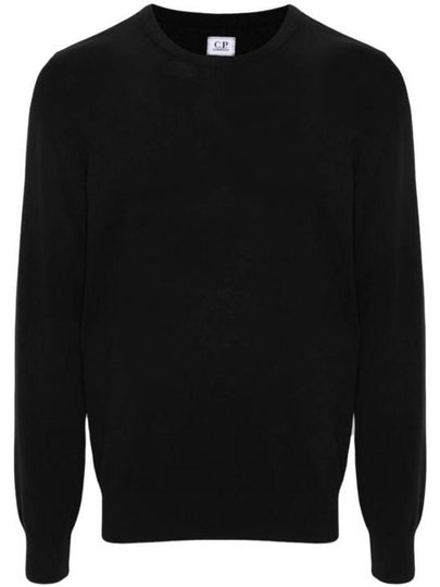 Cotton Crepe Knit Top Black - CP COMPANY - BALAAN 2