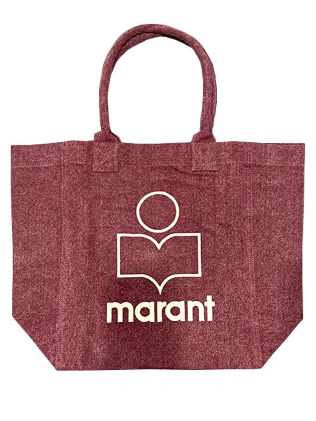 Yenky Logo Washed Cotton Tote Bag Purple - ISABEL MARANT - BALAAN 2