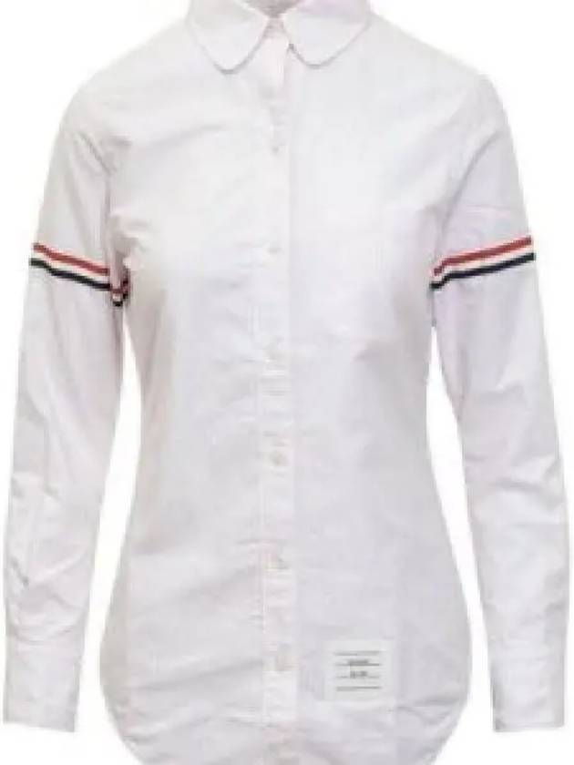 Women's Armband University Striped Oxford Shirt Light Pink - THOM BROWNE - BALAAN 2