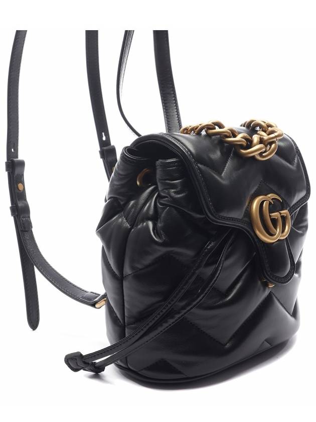 GG Marmont Matelasse Backpack Black - GUCCI - BALAAN 4