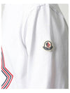 8D00005 8390T 001 Logo Patch Round Long Sleeve T Shirt White Men s TEO - MONCLER - BALAAN 5