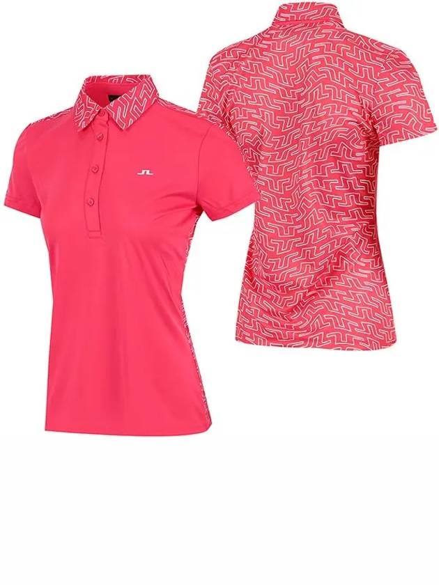 Golf Women's Cara Polo Shirt Pink - J.LINDEBERG - BALAAN 3