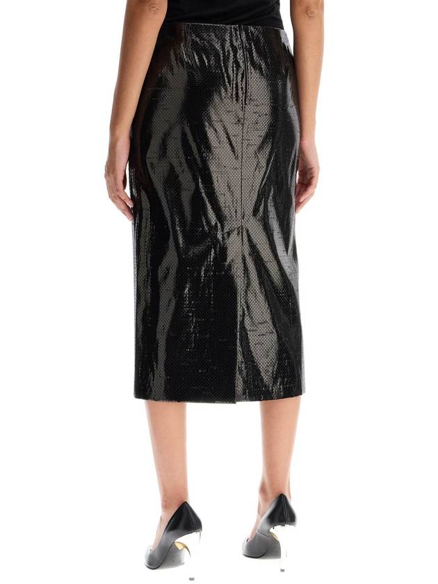 silk tarpaulin skirt - ALEXANDER MCQUEEN - BALAAN 3