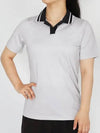 Women's Sammy Short Sleeve Polo Shirt Cloud White - J.LINDEBERG - BALAAN 2