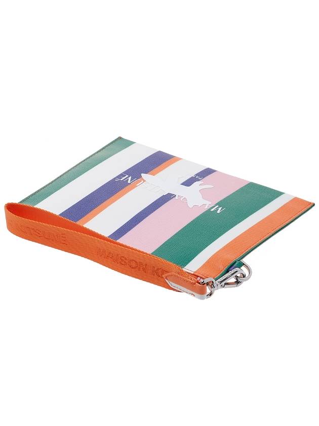 Maison Kitsune Women's Multi-Stripe Pouch KU05548WE4006 MS - MAISON KITSUNE - BALAAN 4