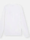 Chest Patch Long Sleeve T-Shirt White - STONE ISLAND - BALAAN 3