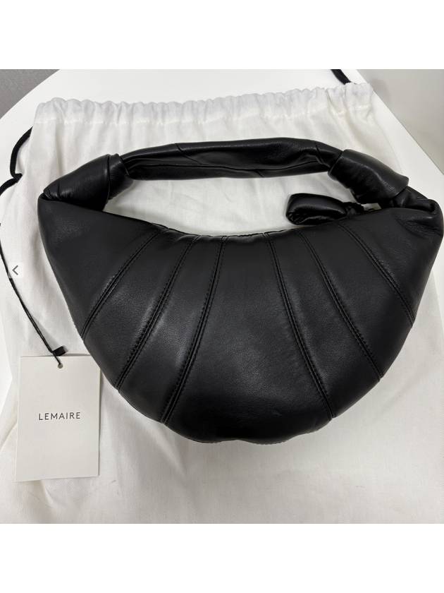 Mini Fortune Croissant Shoulder Bag Black - LEMAIRE - BALAAN 6