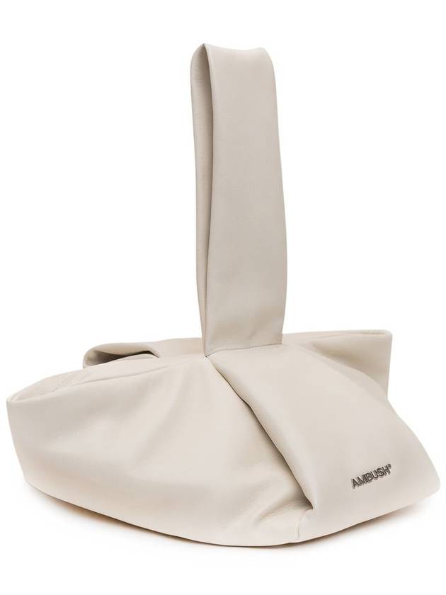 Loop Folding Leather Tote Bag White - AMBUSH - BALAAN 3