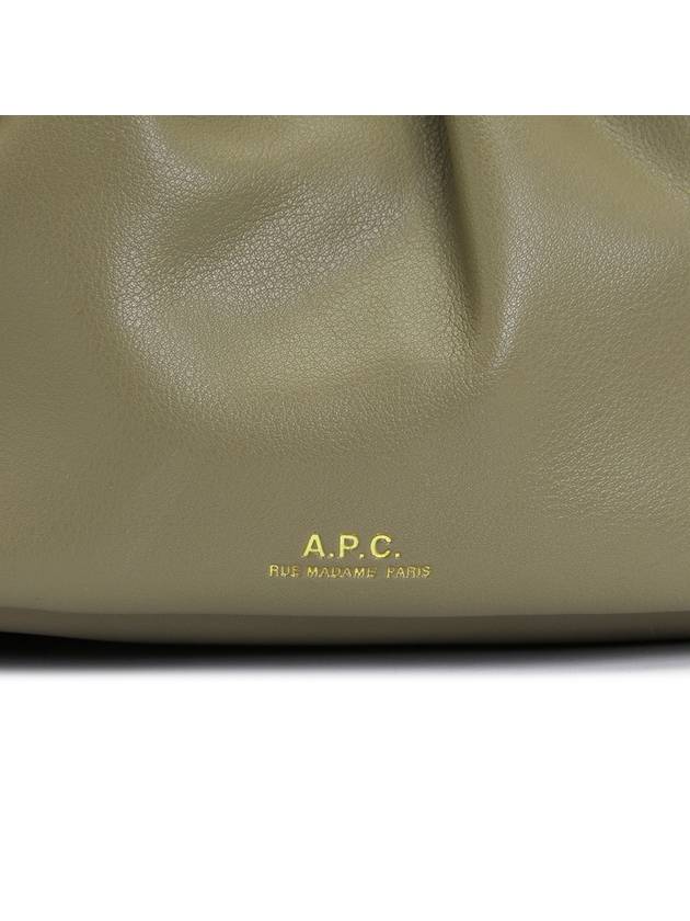 Ninon Small Drawstring Cross Bag Green Taupe - A.P.C. - BALAAN 9