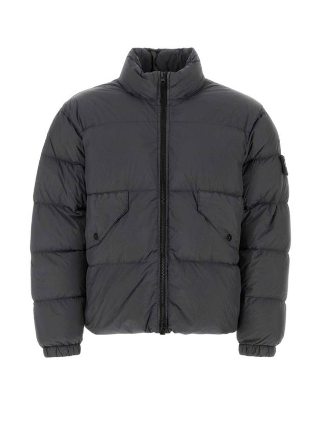 Crinkle Reps Compass Badge Down Padding Grey - STONE ISLAND - BALAAN 1