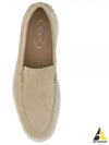 Casual Suede Slipper Loafers Beige - TOD'S - BALAAN 2