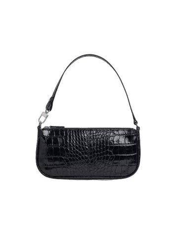 RACHEL CROCO EMBOSSED LEATHER BLACK B1BRPM021WSBBK0CW0 - BY FAR - BALAAN 1