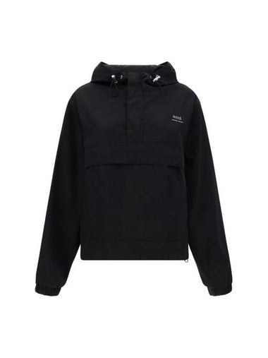 Alexandre Mattiussi Hooded Windbreaker Black - AMI - BALAAN 1