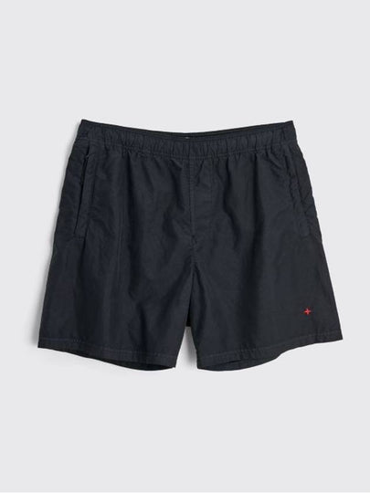 Men's Back Logo Marina Shorts Black - STONE ISLAND - BALAAN 2