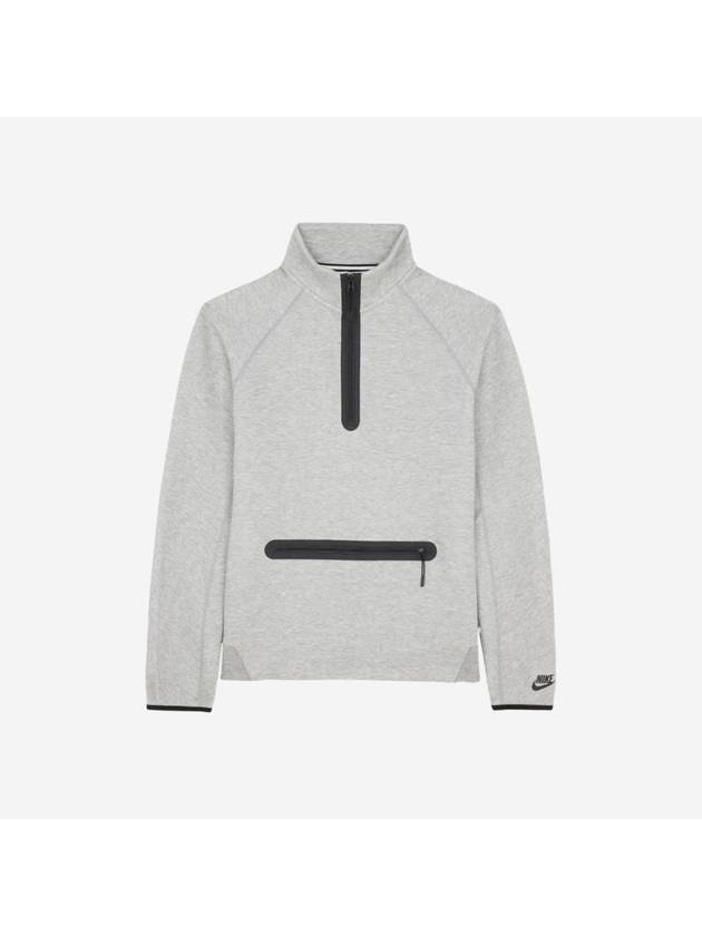 Men's Sportswear Tech Fleece Half Zip Sweatshirt Grey - NIKE - BALAAN 1