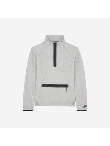 Men's Sportswear Tech Fleece Half Zip Sweatshirt Grey - NIKE - BALAAN 1