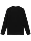 Wappen Patch V-Neck Cardigan Black - STONE ISLAND - BALAAN 3