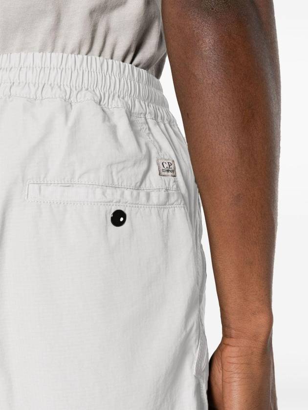 Logo Ripstop Shorts White - CP COMPANY - BALAAN 6