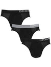 Logo 3 Pack Briefs Black - EMPORIO ARMANI - 2