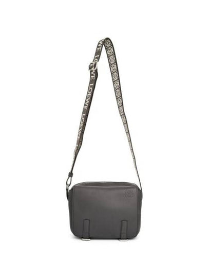 Military Leather Messenger Bag Dark Grey - LOEWE - BALAAN 2