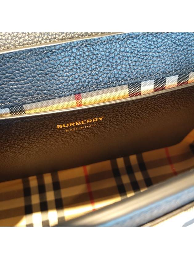 Leather and Vintage Check Note Crossbody Bag Black - BURBERRY - BALAAN 9