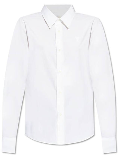 De Coeur Poplin Classic Shirt White - AMI - BALAAN 1