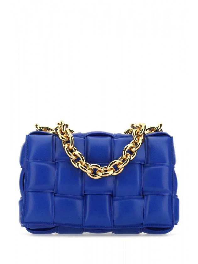 Gold Cassette Lambskin Shoulder Bag Cobalt - BOTTEGA VENETA - BALAAN 1