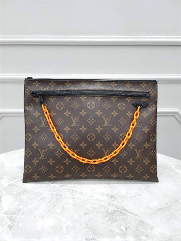 Lux You Limited Edition Virgil Abloh Monogram Chain Clutch Bag - LOUIS VUITTON - BALAAN 1