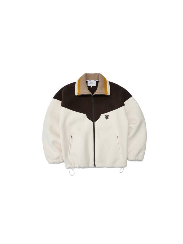 LVS Logo Fleece Jacket Brown - YCW - BALAAN 1