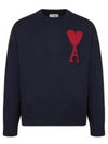 Sweater UKS006018414 NAVY RED - AMI - BALAAN 2