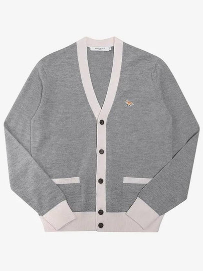 Baby Fox Bicolor Classic Cardigan Melange Grey - MAISON KITSUNE - BALAAN 2