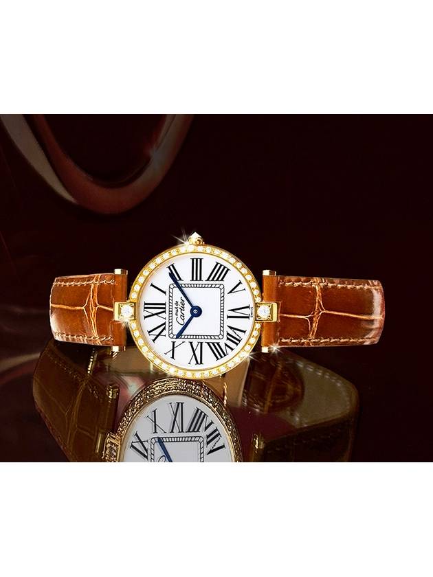 Bentham Black Roman Dial Women s Diamond Watch - CARTIER - BALAAN 9