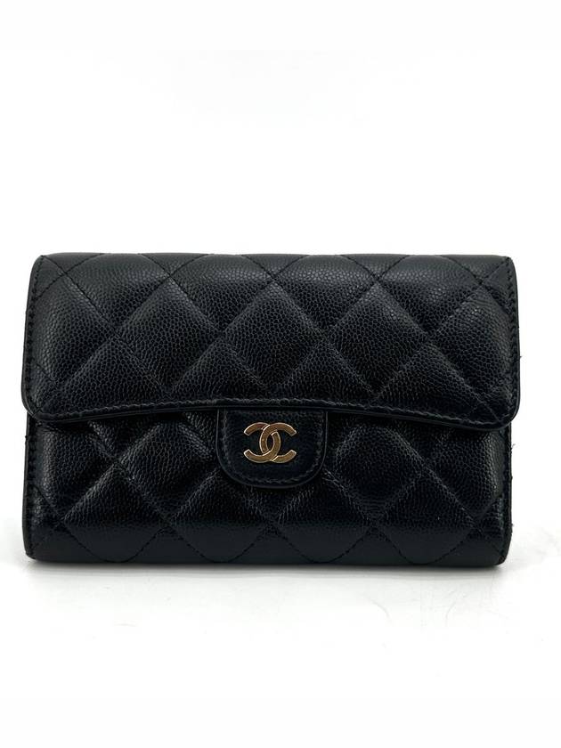 Classic caviar gold flap medium wallet - CHANEL - BALAAN 2