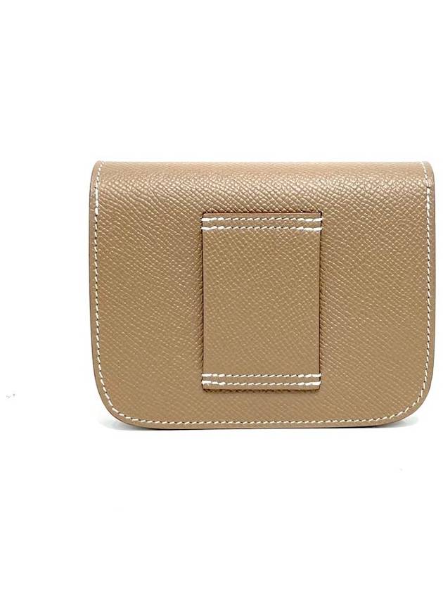 Women's Constance Slim Card Wallet Brown - HERMES - BALAAN 3