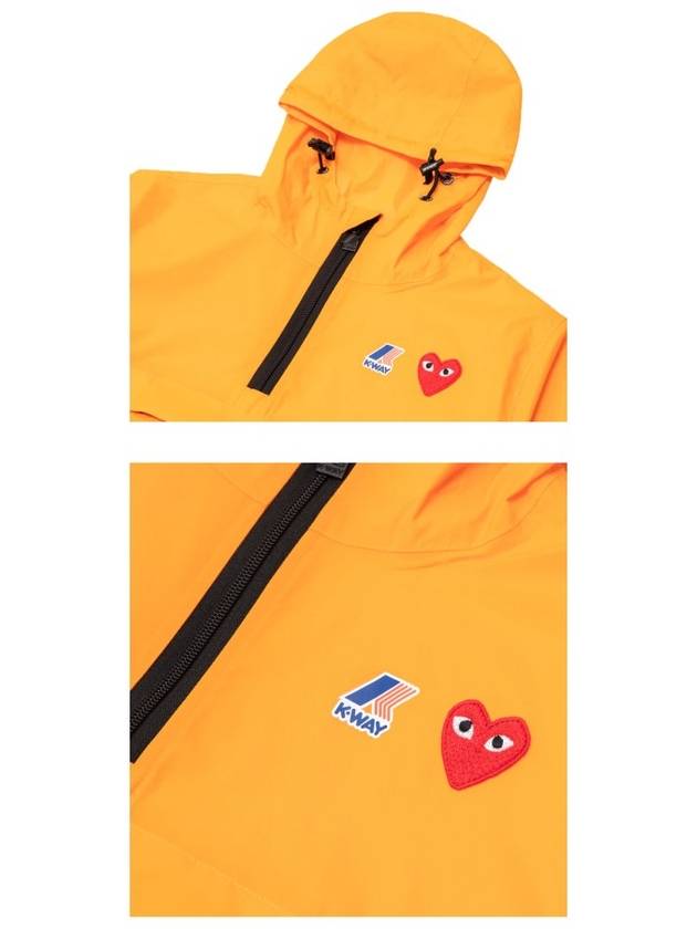 Play x Kway Le Bray 3 0 Hooded Jacket P1 J502 1 Orange - COMME DES GARCONS - BALAAN 6