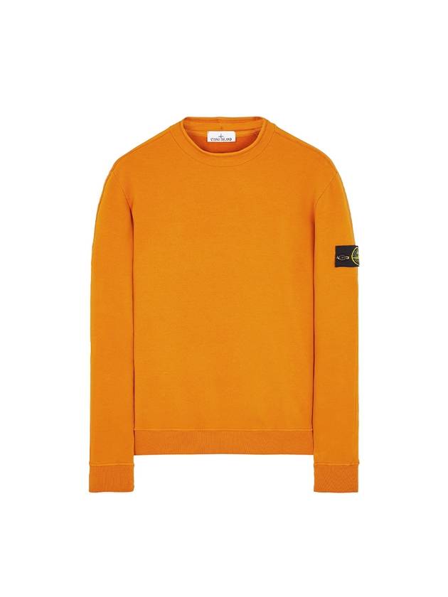 Stretch Cotton Fleece Mock Turtleneck Sweatshirt Rust - STONE ISLAND - BALAAN 2