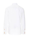 Men's Embroidered ORB Long Sleeve Shirt White - VIVIENNE WESTWOOD - BALAAN 3