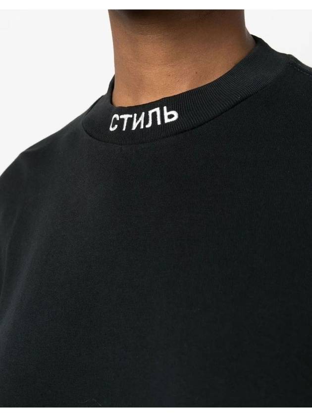 Heron Preston Logo Embroidered Short Sleeve T Shirt Black - HERON PRESTON - BALAAN 6