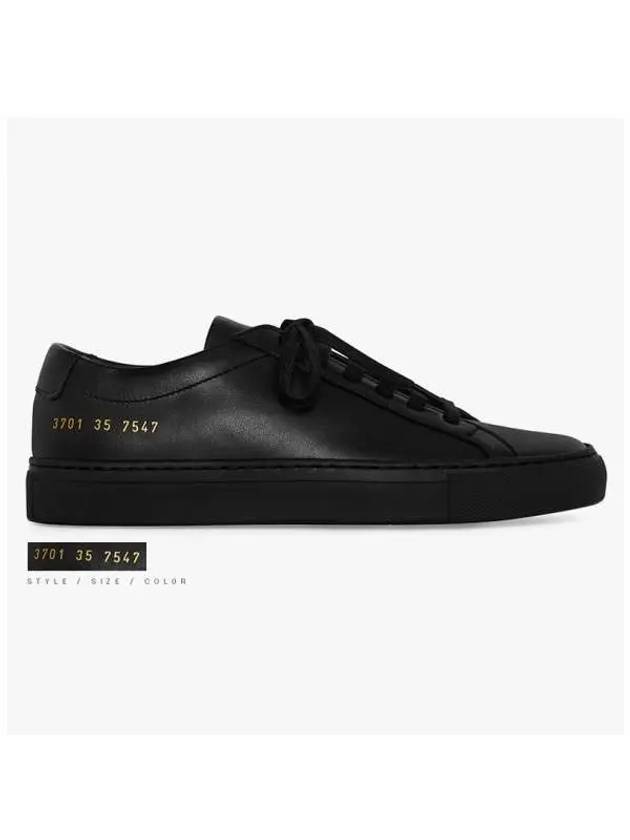 Original Achilles Low Top Sneakers Black - COMMON PROJECTS - BALAAN 3