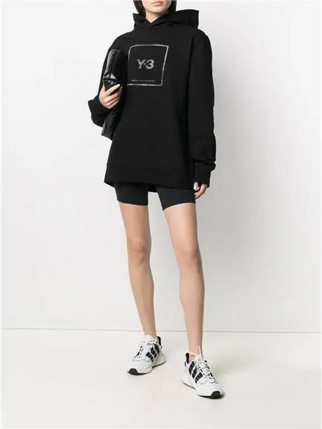 Y3 reflective logo hoodie - YOHJI YAMAMOTO - BALAAN 4