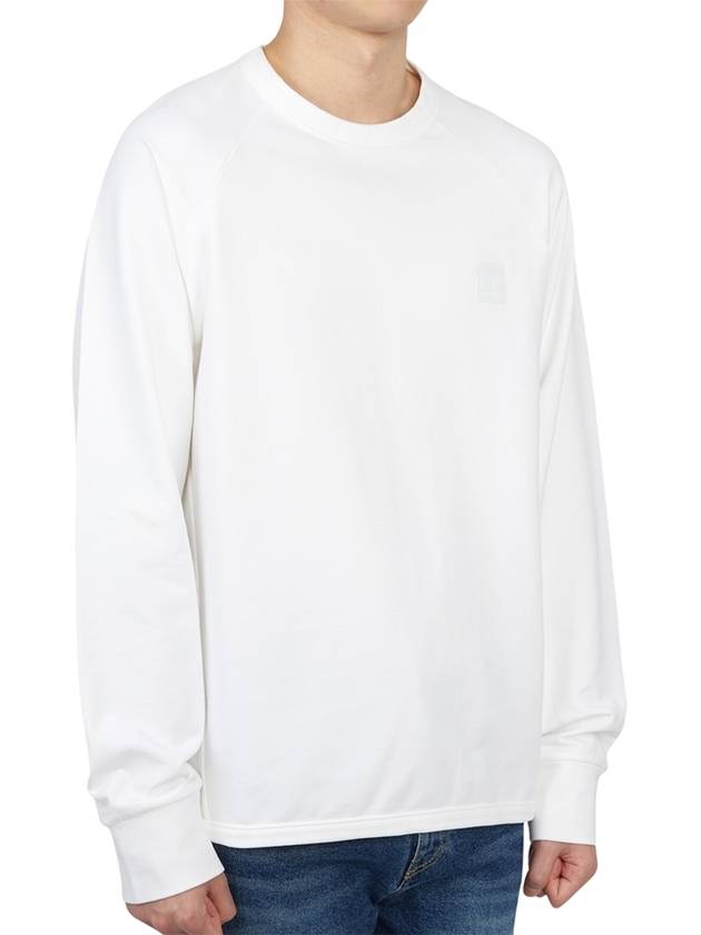 Metropolis Rubber Logo Sweatshirt White - CP COMPANY - BALAAN 4