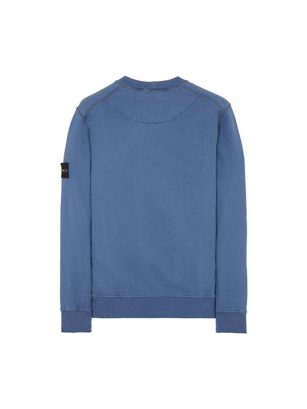 Compass Patch Cotton Sweatshirt Avio Blue - STONE ISLAND - BALAAN 3