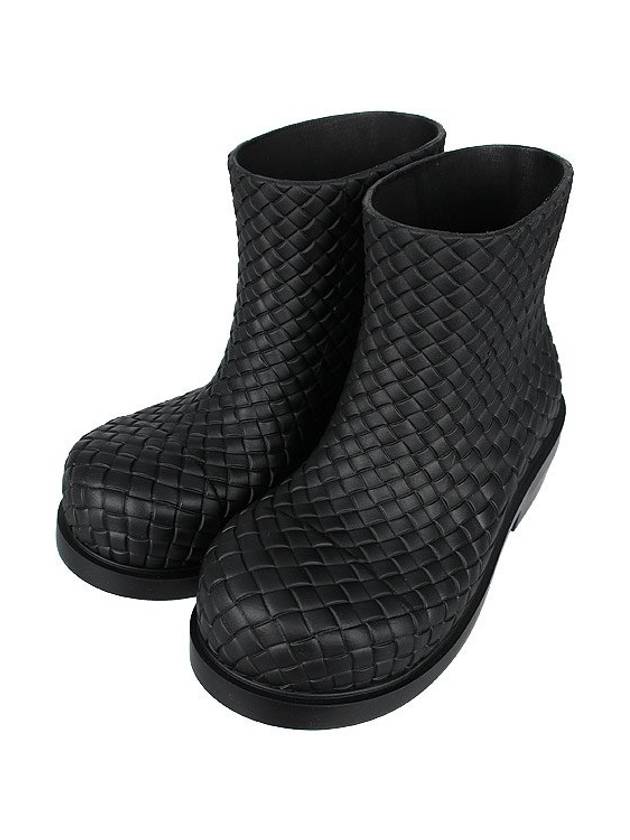 Fireman Rubber Rain Boots Black - BOTTEGA VENETA - BALAAN 2