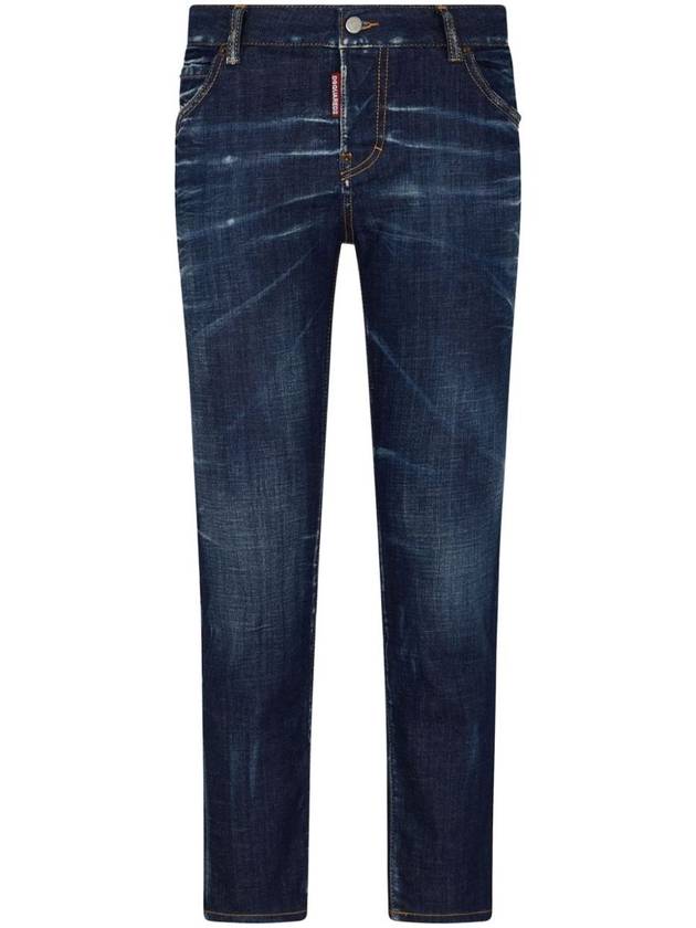 Dark Clean Wash Cool Girl Jeans Blue - DSQUARED2 - BALAAN 2